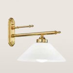 Edle Wandlampe in Gold- oder Messingoberflche