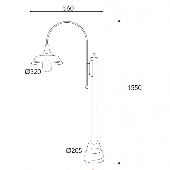 Kleines Modell der Kasten-Wandlampe mit klarem Glas, Nickel antik