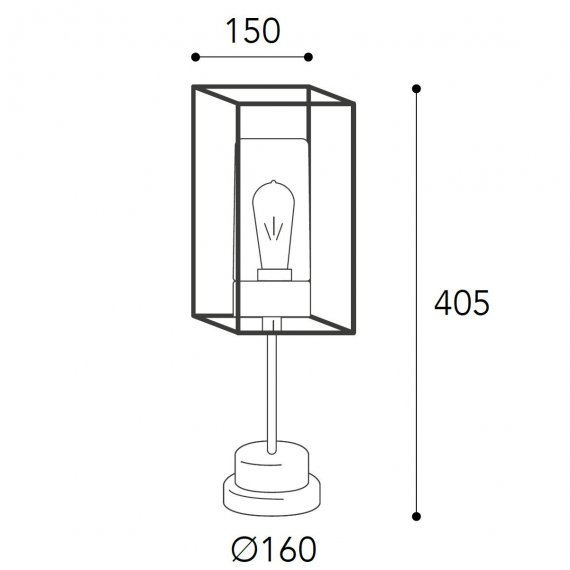 Kleines Modell der Auen-Stehlampe mit weiem Glas, Messing antik Grnspan